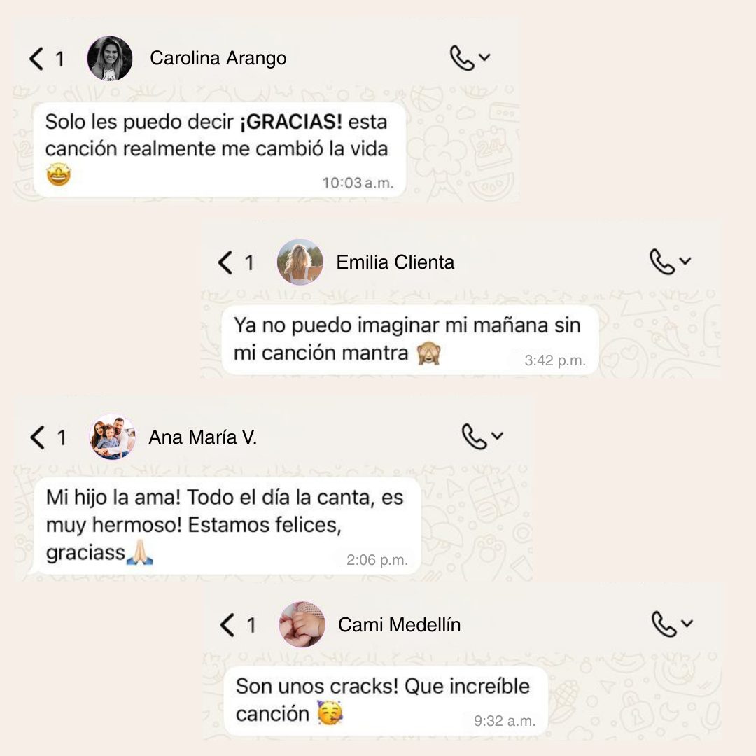 🎵 CANCIÓN MANTRA PERSONALIZADA 💜 Regalo: 3 canciones extra GRATIS🎁 + Guía Digital📚